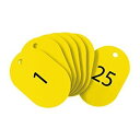 オープン BF70YEOP 番号札 小 番号入り1~25 黄 (25枚入)8355211