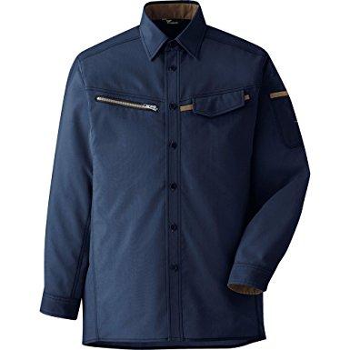 VES2537UE3Lミドリ安全 ベルデクセル 男女ペア 交織ストレッチシャツ VES2537上 3L8357072