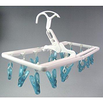 TRUSCO トラスコ中山 TSGPH16BTRUSCO 屋内外用樹脂ピンチハンガー 青 ピンチ16個付8557631