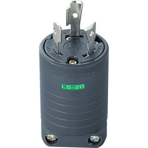 明工社 MH7152B明工 接地2P20A引掛プラグ(L5-20)20A.125V(黒)7806400