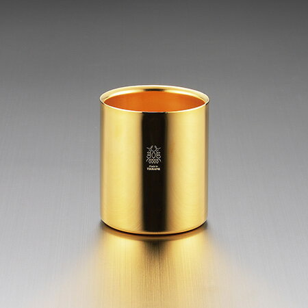 タマハシ(TAMAHASHI) 18-8ステンレスW構造 24金メッキ タンブラー(TM-042)
