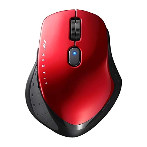 &nbsp;メーカー&nbsp;BUFFALO バッファロー&nbsp;商品カテゴリ&nbsp;キーボード・マウス・入力機器＞マウス&nbsp;発送目安&nbsp;1日〜2日以内に発送予定（土日祝除）&nbsp;お支払方法&nbsp;銀行振込・クレジットカード&nbsp;送料&nbsp;送料無料&nbsp;特記事項&nbsp;&nbsp;その他&nbsp;※※※※※※※※※※※※※※※※※ 仕様 ※※※※※※※※※※※※※※※※※タイプ BlueLEDマウスケーブル ワイヤレス(無線)ボタン数 5 ボタン解像度（カウント） 1600 dpiインターフェイス 無線2.4GHz使用電池 単3x1その他機能 カウント切り替え可能・着脱式レシーバ静音 ○エルゴノミクス ○重さ 74 g幅x高さx奥行 80x41x106 mmカラー レッド