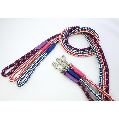 リードッグ ツートン反射ショートリード15‐桃白TRSL‐15‐PKWH