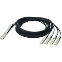 ALLIEDTELESIS アライドテレシス AT-QSFP-4SFP10G-3CU-Z7 [QSFP-4SFP ブレークアウトダイレクトアタッチケーブル 3m...