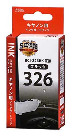 &nbsp;メーカー&nbsp;OHM オーム電機&nbsp;商品カテゴリ&nbsp;プリンタアクセサリ＞インクジェットインクカートリッジ&nbsp;発送目安&nbsp;2日〜3日以内に発送予定（土日祝除）&nbsp;お支払方法&nbsp;銀行振込・クレジットカード&nbsp;送料&nbsp;送料 小型(60)&nbsp;特記事項&nbsp;&nbsp;その他&nbsp;※※※※※※※※※※※※※※※※※ 仕様 ※※※※※※※※※※※※※※※※※対応メーカー キヤノンインクタイプ カートリッジ対応純正型番 BCI-326BK