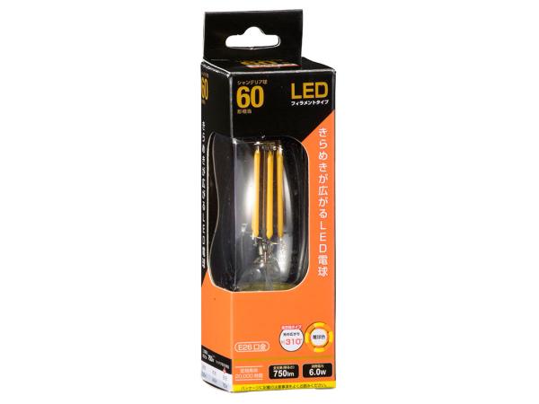 OHM �������ŵ� 06-3470 LED�ե�����ȥ������ŵ� �����ǥꥢ�� ���ꥢ(60������/750lm/�ŵ忧/E26/�������۸�310��) LDC6L C6