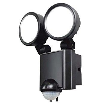 ELPA(朝日電器) LED防雨センサーライト 2灯 ESL-SS802AC