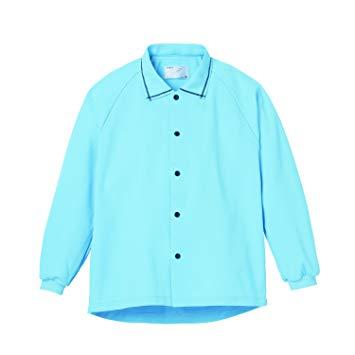 日本エンゼル サニーポロシャツ【長袖】 サックス M (5585−A)