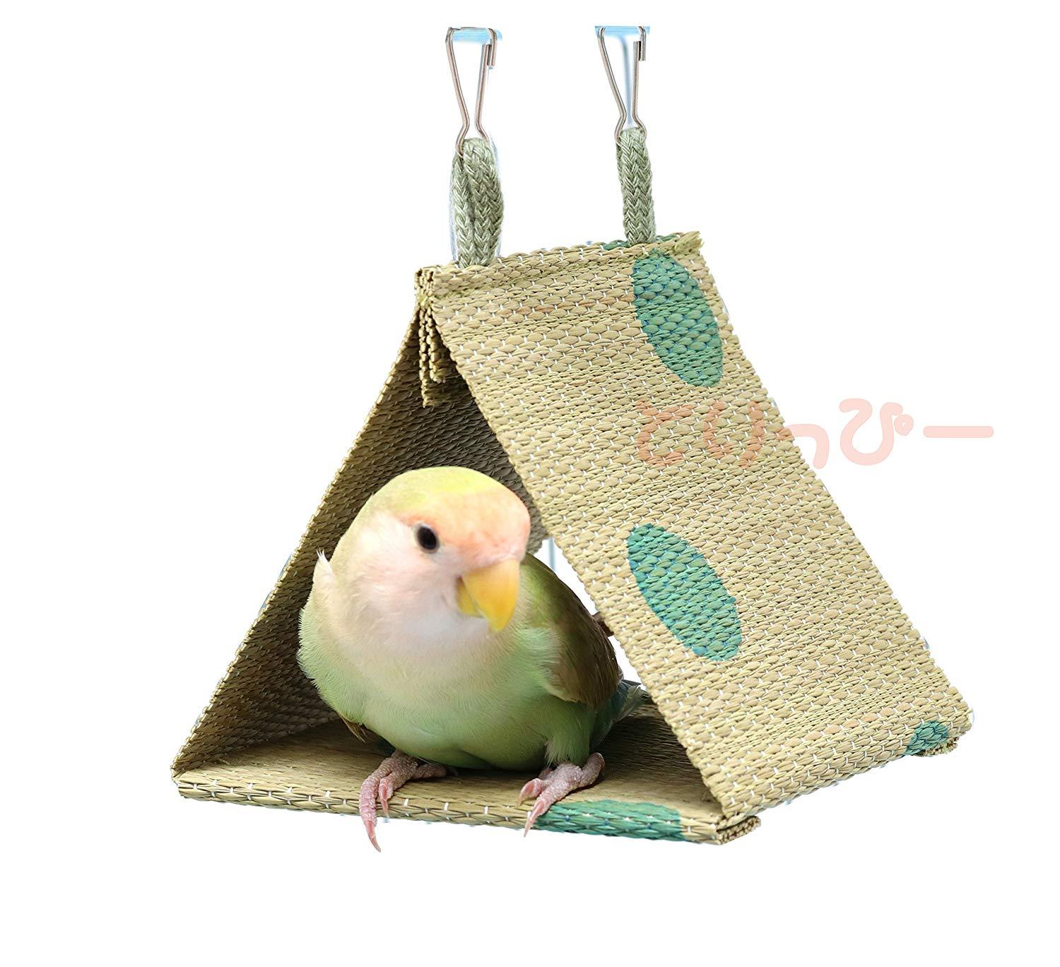 【在庫限即納】P2 小鳥用い草テントS グリーン 11cm