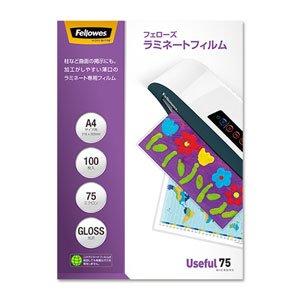 Fellowes フェローズ ラミネートフィルム A4 75μ 5847601 1パック(100枚)(5847601) Fellowes フェローズ ラミネートフィルム A4 75μ 5847601 1パック(100枚)(5847601)