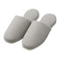 オーミケンシ シャンブレー生地スリッパ ベージュ 1足(5915)