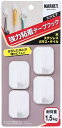 大一鋼業 強力粘着テープフックST-2/スクエア4個イリ×10個セット
