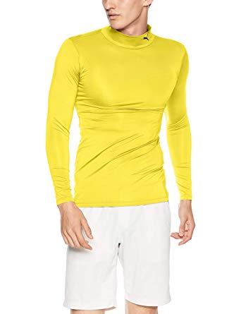 PUMA プーマ プーマ コンプレッション モックネック LS シャツ 品番：656331 カラー：CYBER YELLOW-（07） サイズ：XXL