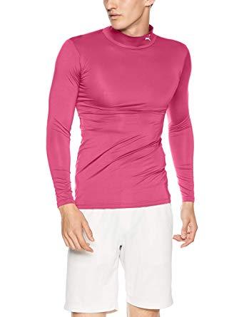 PUMA プーマ プーマ　コンプレッション　モックネック　LS　シャツ　品番：656331　カラー：RASPBERRY−WHI（11）　サイズ：XL