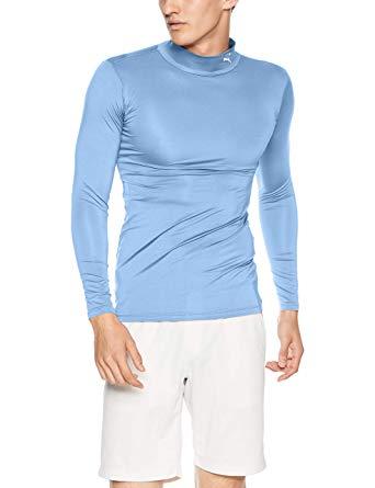 PUMA プーマ コンプレッション_モックネック_LS_シャツ (656331) [色 : 12SAXE-WHITE] [サイズ : XL]