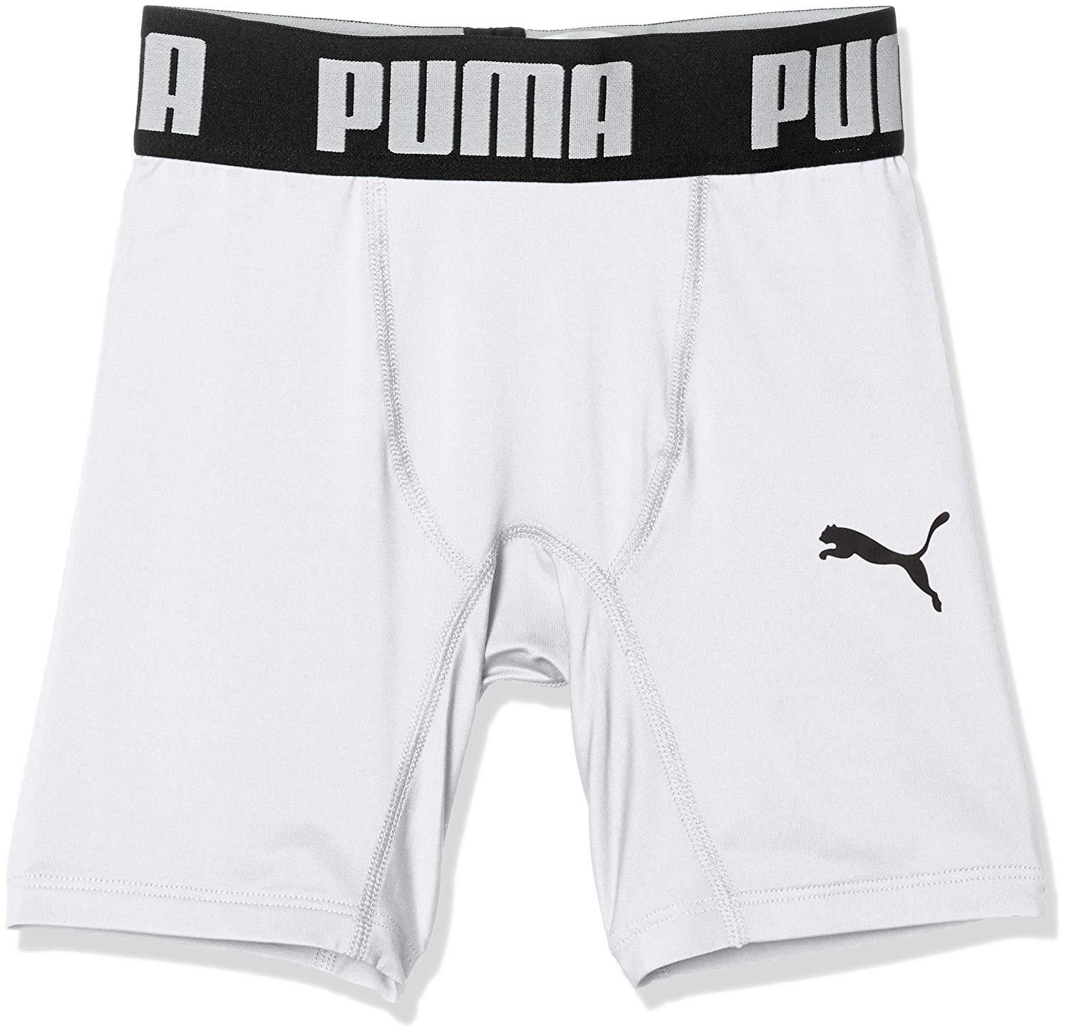 PUMA プーマ コンプレッション_ジュニアショートタイツ (656334) [色 : 04PUMA_WHITE] [サイズ : 120]