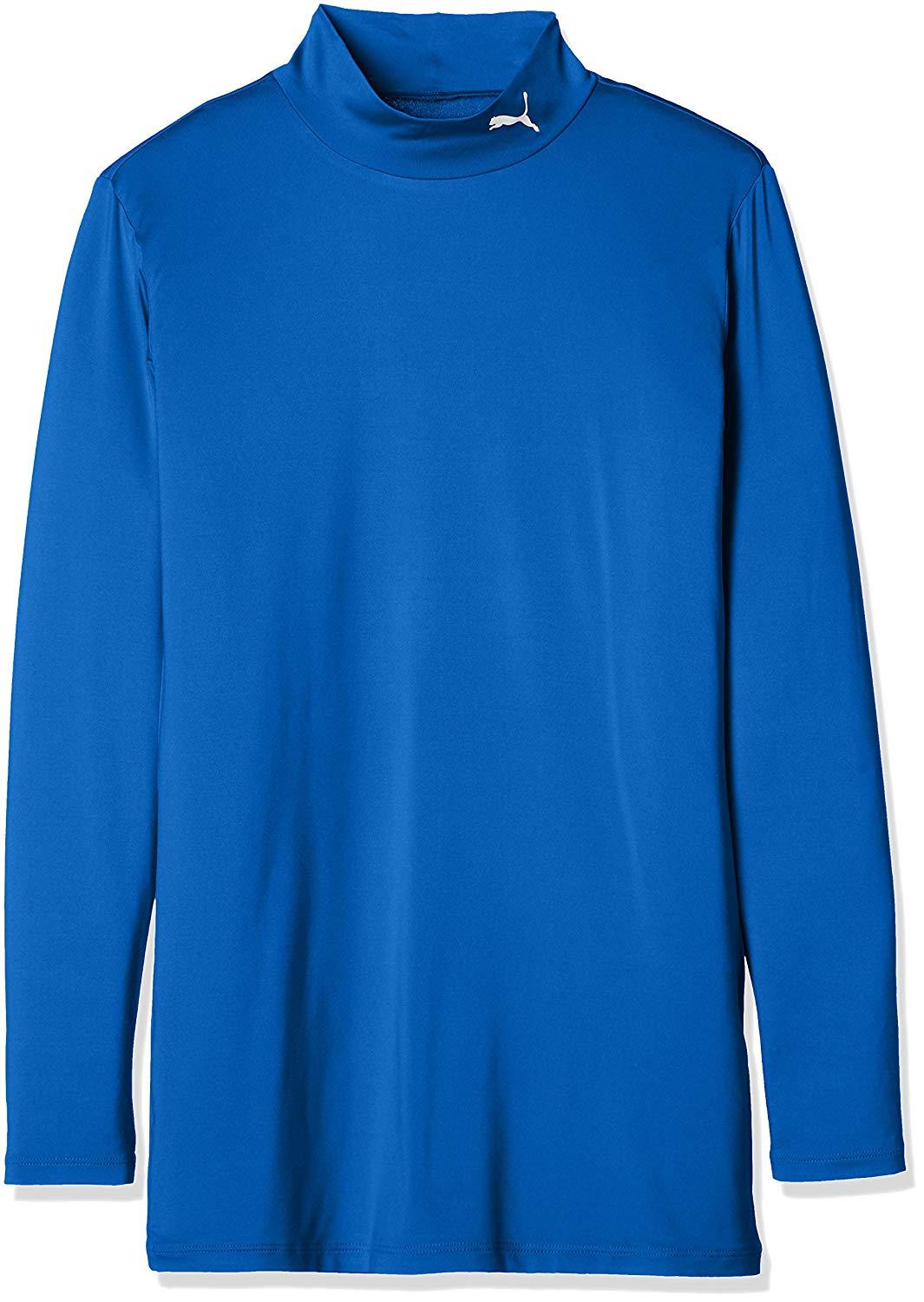 PUMA プーマ プーマ コンプレッション ジュニア モックネック LS 品番：656332 カラー：TEAM ROYAL-WH（10） サイズ：120