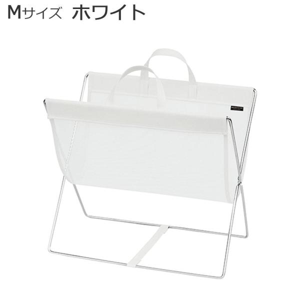 日本製 SAKI(サキ) セルフワゴン メッシュ×レザー調PVC Mサイズ R-358 ホワイト (1190653)