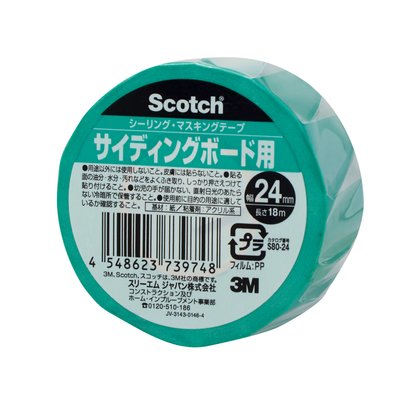 3M スリーエム スコッチ シーリング・マスキングテープ (超粗面サイディングボード用) 24mm×18m(1P)(S8..