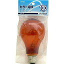OHM オーム電機 クリアカラー球PS70 100W アンバー E26【入数:5】
