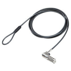 ELECOM エレコム セキュリティワイヤー/ダイヤル錠/NobleWedge(3.2×4.5)互換(ESL-403)