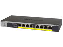 NETGEAR ネットギア GS108LP ギガ8ポート PoE+(60.5W)対応 アンマネージスイッチ GS108LP-100AJS 1個