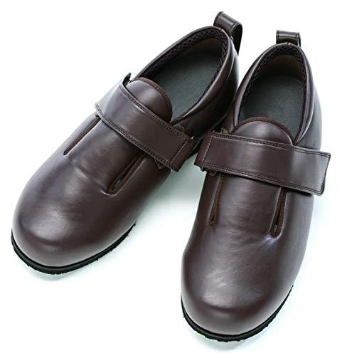 徳武産業 ダブルマジックIII合皮7E 7045 茶 3L 左右