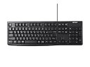 BUFFALO バッファロー USB接続 有線スタンダードキーボード ブラック(BSKBU100BK)(2)