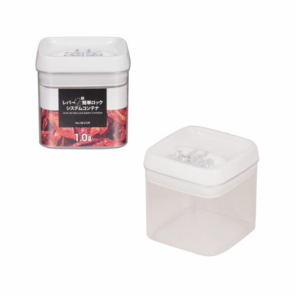 パール金属 【T】レバーDE簡単ロックシステムコンテナ1．0L【HB-2109】