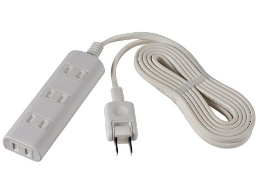 ELPA(朝日電器) ELPA 扉付タップラン(延長コード) 4個口 3m ホワイト WBT-N4030B(W...