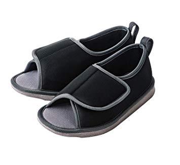 竹虎ヒューマンケア 転倒予防シューズつま先なし ブラック LL (091295)