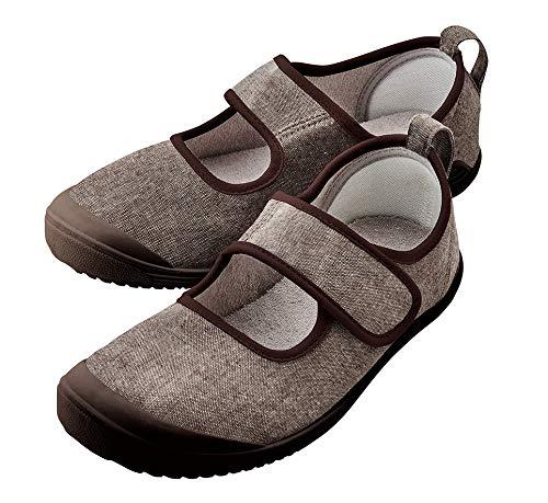 竹虎 入院サポートシューズ ブラウン 26.0cm (091486)