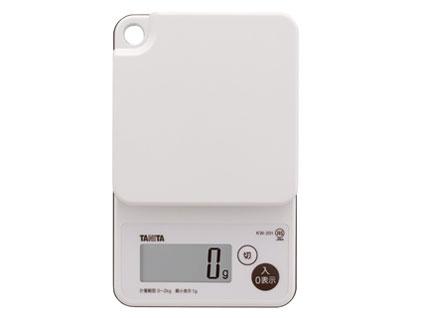 TANITA タニタ デジタルクッキングスケール ホワイト　KW-201-WH