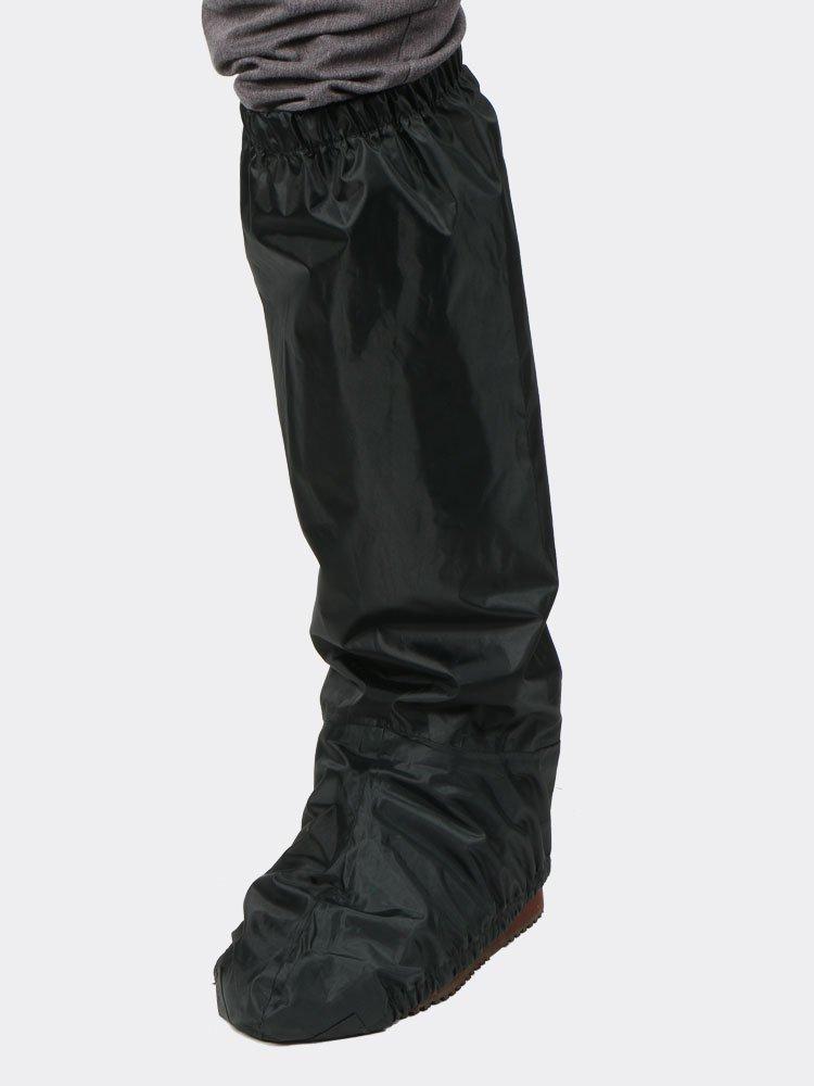 カジメイク 防水シューズカバー ロング ダークグレー M R-320 (1143016)