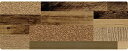 ベストコ キッチンマット 45×120cm ミックスウッド ダーク さらっと拭ける ぷにぷに触感 ND-9852