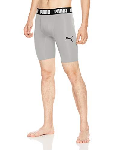 PUMA プーマ コンプレッション_ショートタイツ (656333) [色 : 13SILVER-BLA] [サイズ : 3XL]