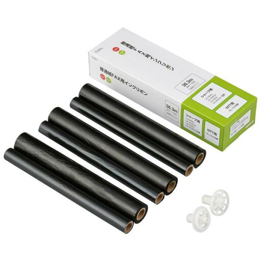 OHM オーム電機 ファクス用インクリボン S-SH2タイプ(3本入り) OHM オーム電機 ファクス用インクリボン S-SH2タイプ(3本入り)