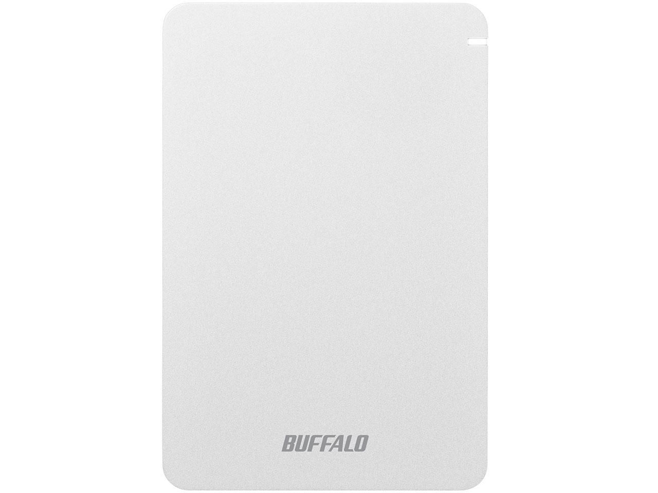 BUFFALO バッファロー USB3.1(Gen.1)対応 耐衝撃ポータブルHDD 1TB ホワイト(HD-PGF1.0U3-WHA)