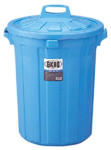 垃圾桶 - RISU リス リス『丈夫な丸型ゴミ容器』 GK容器丸60型 60L 本体 ブルー