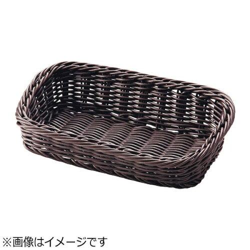 萬洋(Manyo) 樹脂アメニティバスケット　角長こげ茶　小【ZAM0201】