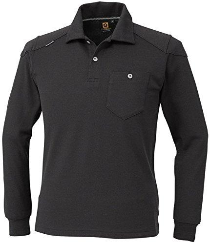 コーコス 長袖ポロシャツ G-9118 13ブラック S