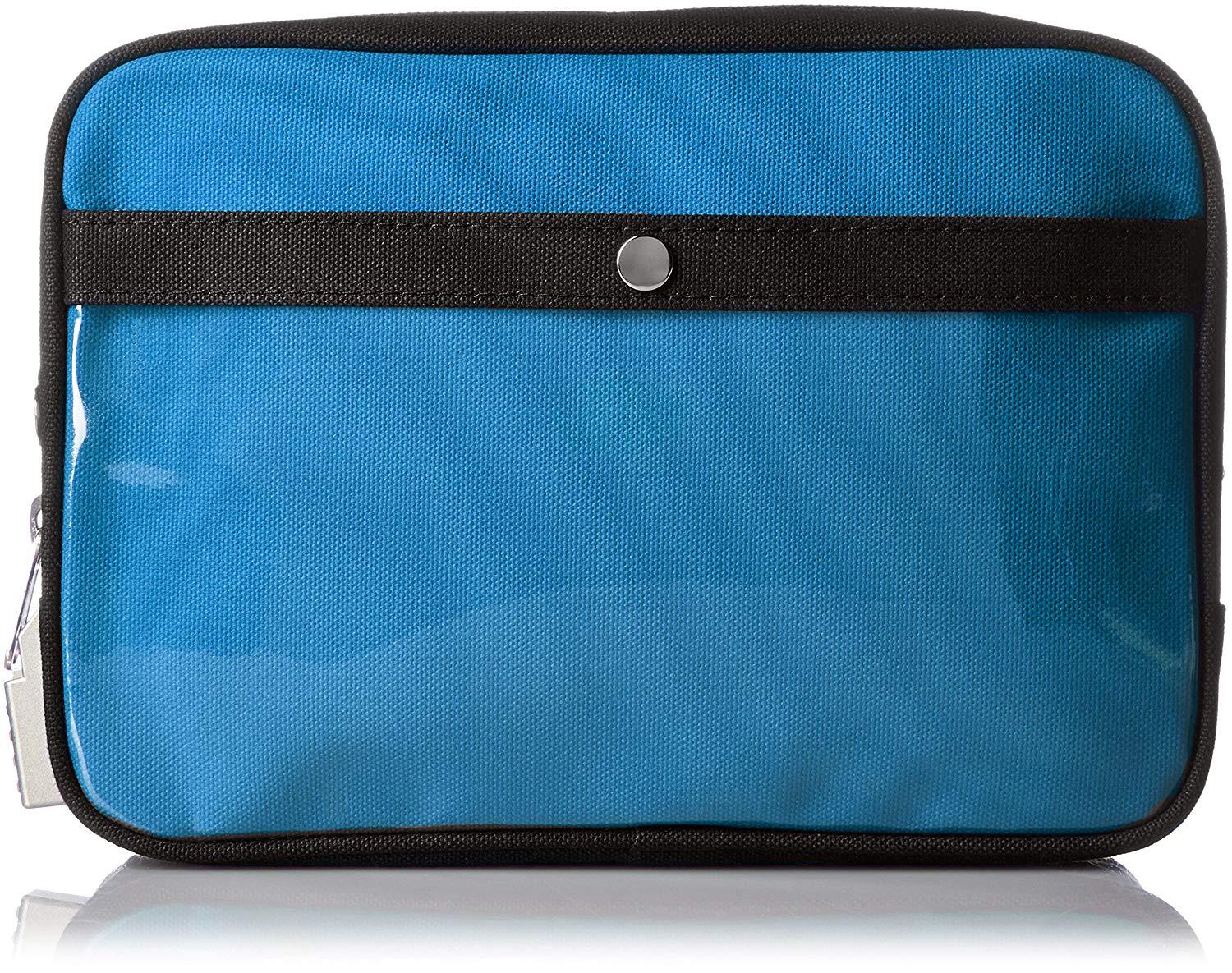 SANEI(旧社名:三栄水栓製作所) SANEI 帆布メール用ポーチ(M)SED-1錠付 ブルー