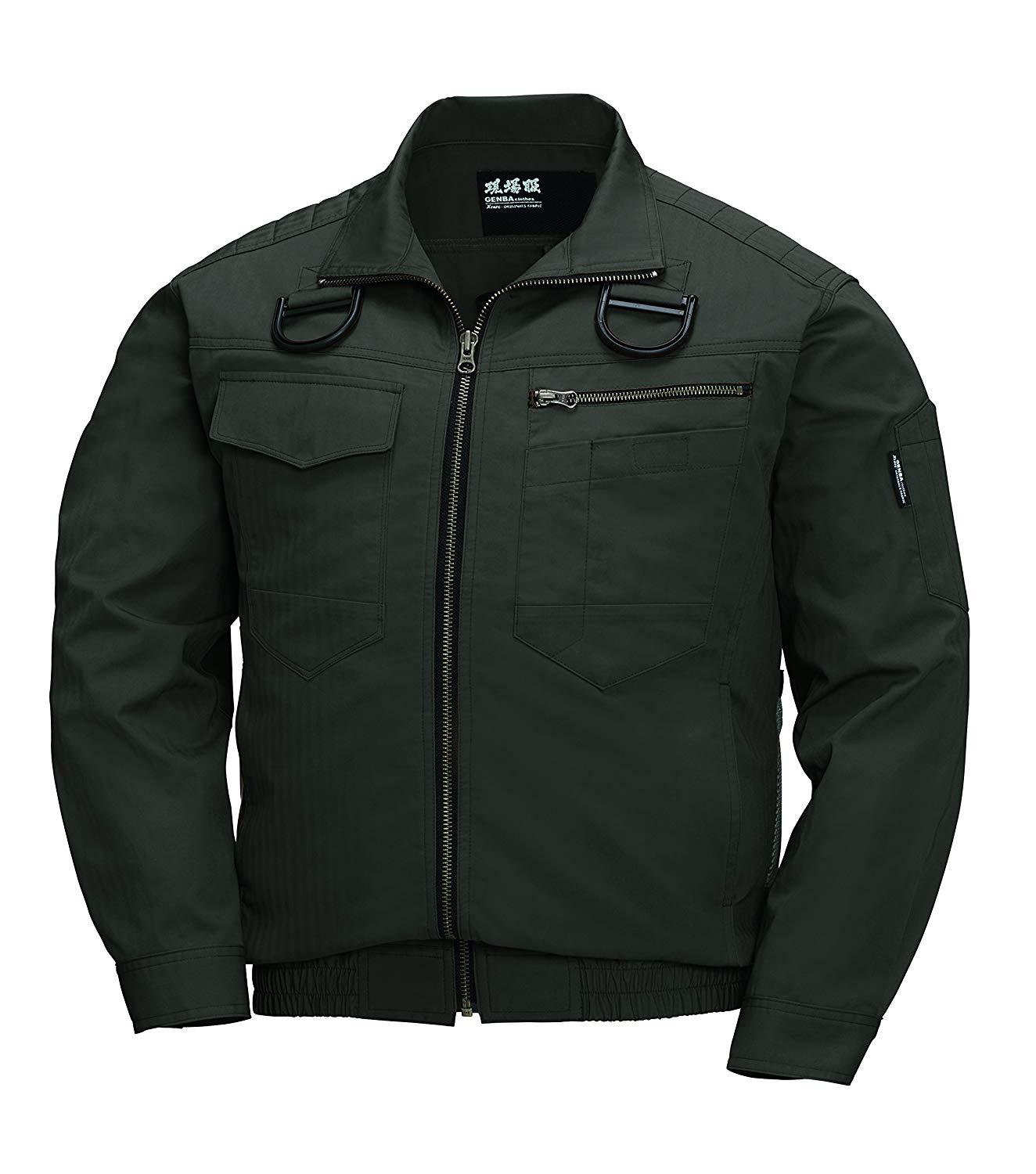 XEBEC ジーベック 空調服長袖ブルゾン(ハーネス対応) XE98102 62 アーミーグリーン M