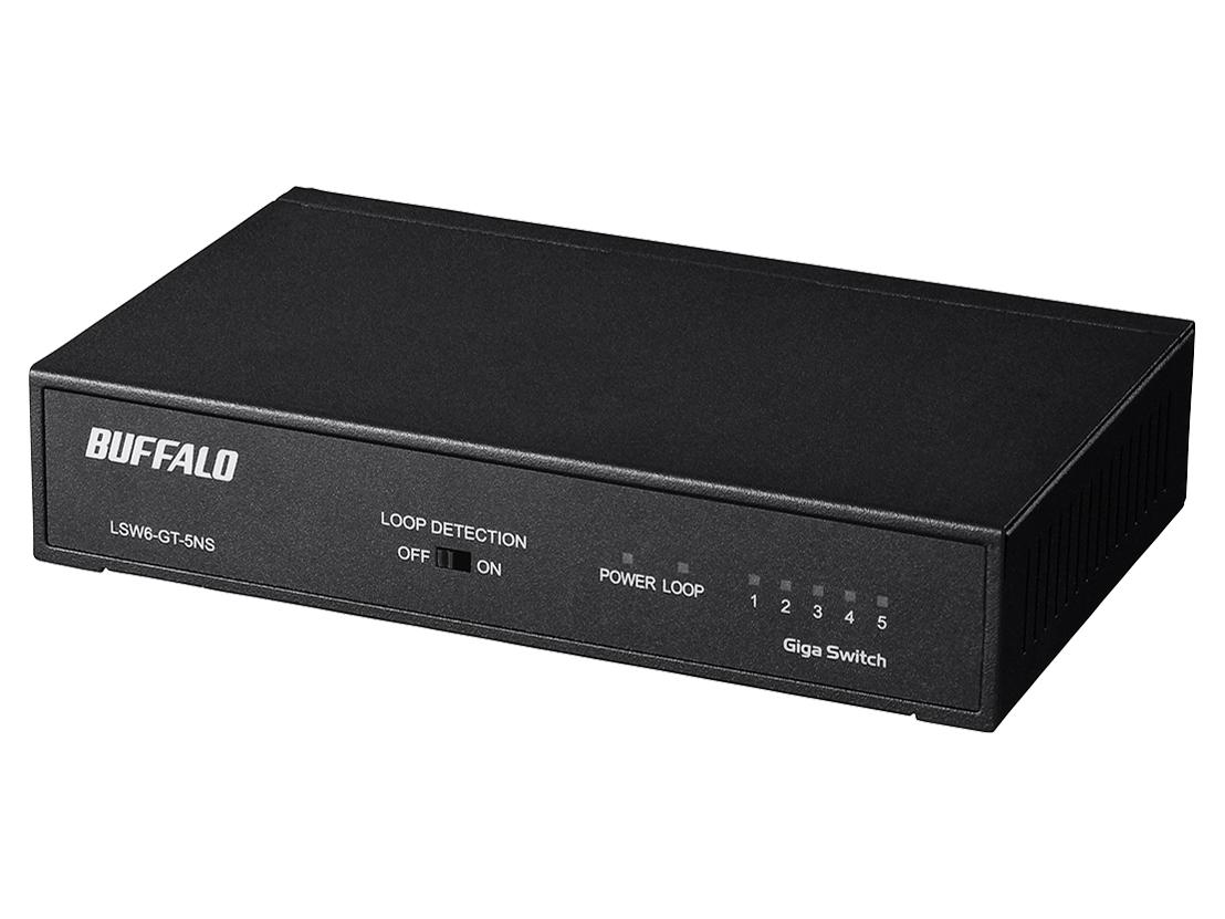&nbsp;メーカー&nbsp;BUFFALO バッファロー&nbsp;商品カテゴリ&nbsp;ネットワーク機器＞スイッチングハブ&nbsp;発送目安&nbsp;1日〜2日以内に発送予定（土日祝除）&nbsp;お支払方法&nbsp;銀行振込・クレジットカード&nbsp;送料&nbsp;送料無料&nbsp;特記事項&nbsp;&nbsp;その他&nbsp;※※※※※※※※※※※※※※※※※ 仕様 ※※※※※※※※※※※※※※※※※スイッチングデータ転送方式 ストア&フォワード転送速度 10BASE-T(10Mbps)・100BASE-TX(100Mbps)・1000BASE-T(1000Mbps)ポート数 5ポート位置 背面バッファメモリ 128KBスイッチングファブリック 10 Gbpsケース素材 金属(スチール・メタル)ファンレス ○電源内蔵 ○ループ検知 ○幅x高さx奥行 143x29x86 mm重量 310 g