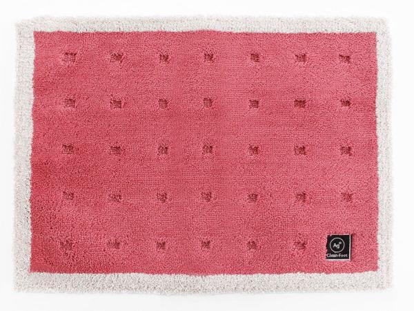 オカ 乾度良好Ag+ クリーンフット バスマット 45×60cm ピンク 1枚
