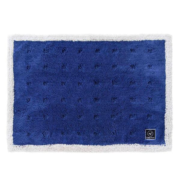 オカ 乾度良好Ag+ クリーンフット バスマット 50×70cm ブルー 1枚
