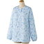 ケアファッション 上下別売りパジャマ（婦人用）　大きめボタン上着　サックス　M 1枚