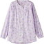 ケアファッション 大きめボタンパジャマ(上衣) 婦人用 パープル LLサイズ 39921-13 1着