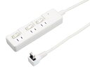 YAZAWA ヤザワ ヤザワ H8KS331WH 雷ガード付3個口節電タップ 1m ホワイト(H8KS331WH)