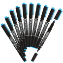 ゼブラ 蛍光ペン 蛍光オプテックスケア 10本入 青 WKCR1-BL